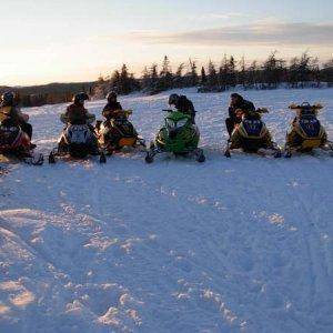 Jan 26th Skidooing  26 all of us except russ