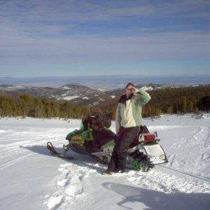 My wife and my sled