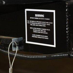 Mirage Trailer Xtreme snowmobile high mark blackout premium warning decal