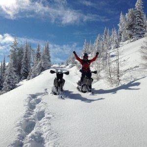 Mid winter pow