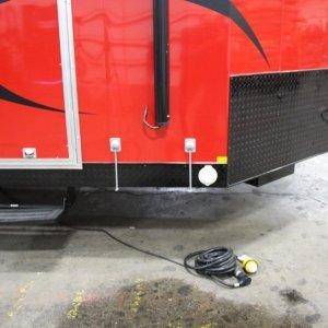 Mirage Trailer Xtreme Highmark Blackout door step