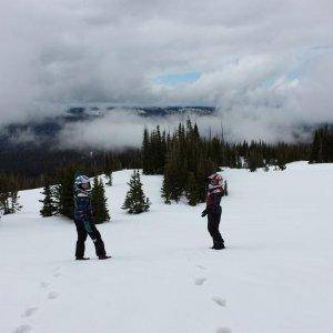 May 24th 2014 --- perfect day for showing the kids around the mountain.