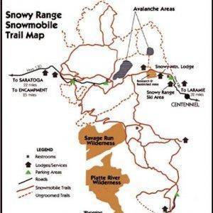 Snowy Range trail map