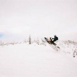 Me jumping my sled in 2007.