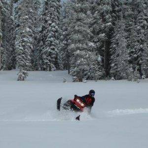 Nothing like tearing up a meadow of un-touched pow