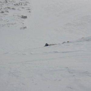 Nate's sled from the top of the widow.2