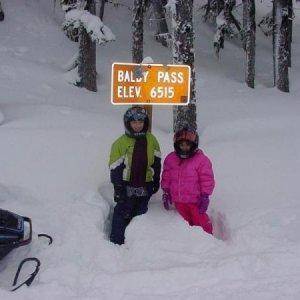 Kids when they were much younger at Baldy Pass, Wa.