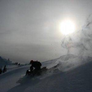 Dad landing a drop at 6 mile