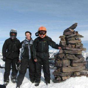 Dad, Cameron and I on the Sixmile Summit