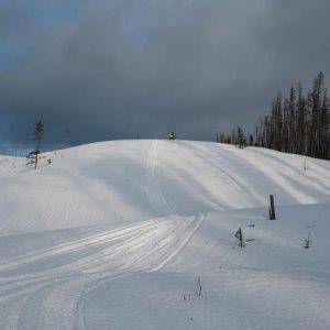 8 years old and following Pops up the hill