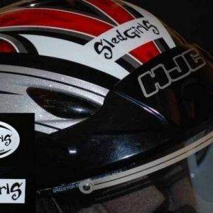 SledGirls Helmet and Bumper Sticker Set