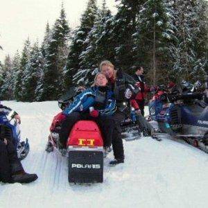 SledGirls hanging out on the Border