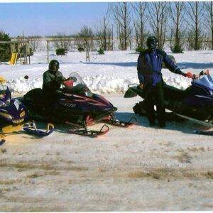 My dad, My eldest son, and I
Sons first "ride".