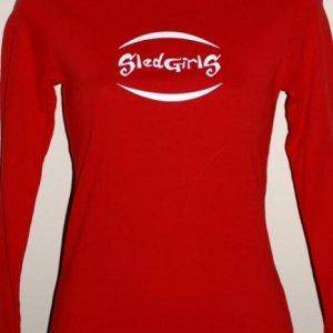 Long Sleeve Baby Rib Tee with Logo on the Chest