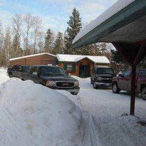 All their trucks at the B&B