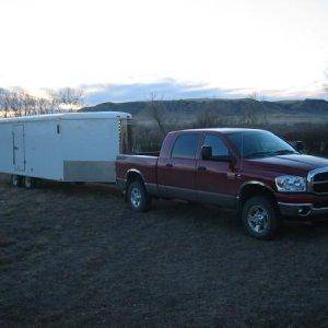 My dodge and trailer