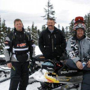 Myself, Chuck and Mark. Above Circe Lk. 3/1/09