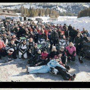 PRR Group photo 100+ riders What a turn out for the 2nd annual Snow Run. More next year!!!