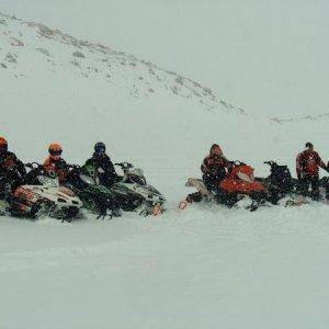 Top of Fantail with the Ghost riders