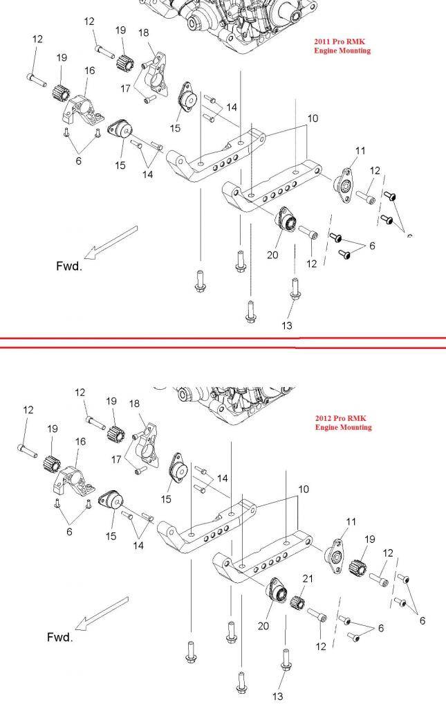 2011 &amp; 2012 motormounts