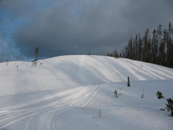 8 years old and following Pops up the hill