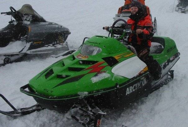 9 Years Old in Blue Lake Malakwa.
First time he rolled his sled.....pumped he broke the windshield off...not so pumped when dad made him work it off!