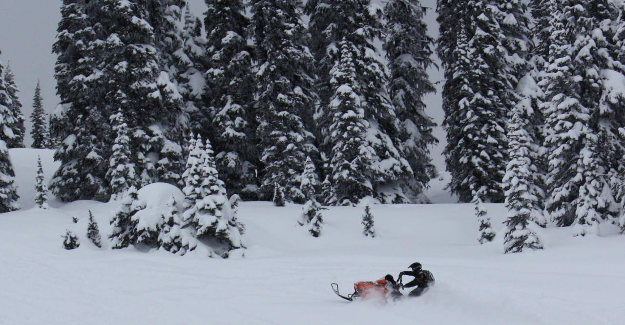 Aaron cuttin' a clean sidehill