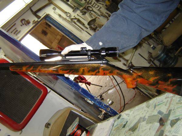 airbrushed gun