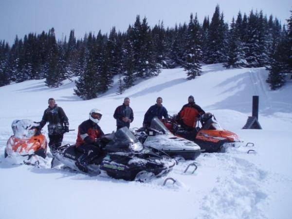 All the guys at Deep Lake on the Flat Tops