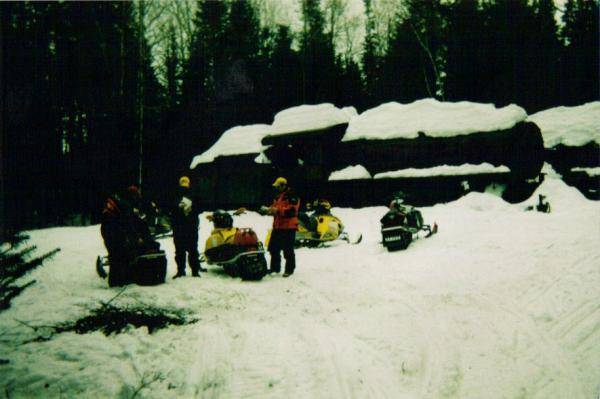 Allagash locamotives from the early days of wood harvesting.  80 miles from any ITS trails or civilization