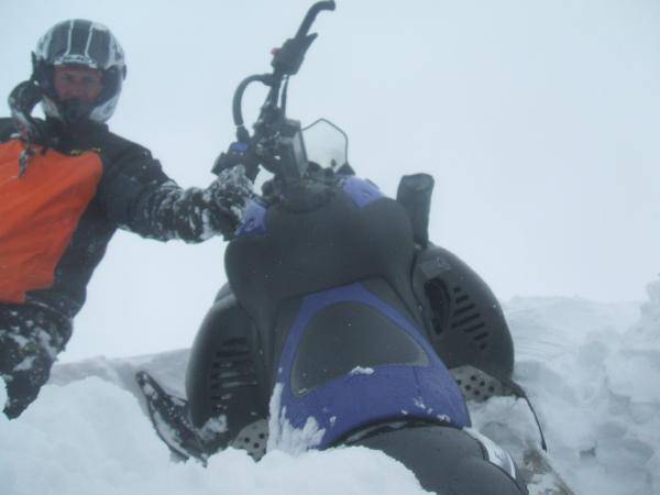 Andy on top of the widow maker!! 20 feet from the top!