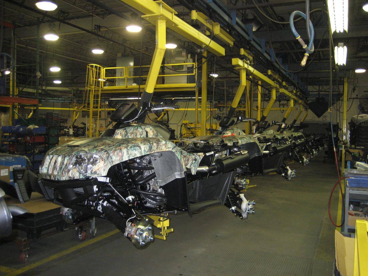 ATVs are also on the assembly line.