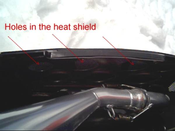 Be sure when installing to put additional holes in the heat shield - BUT REINSTALL IT!  The sled gets SO HOT it will actually warp the aluminum!!!