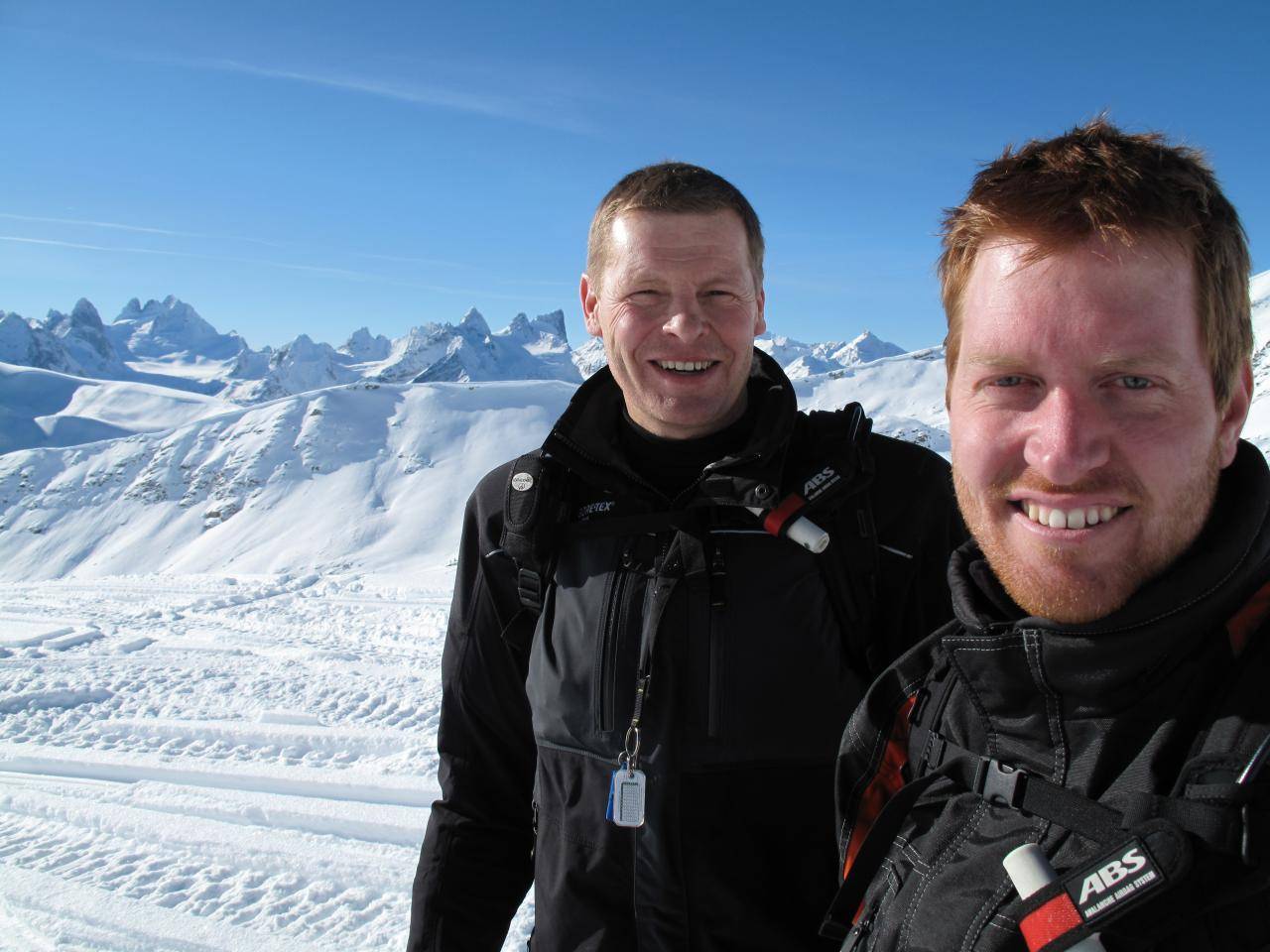 Bill and Brian Feb. 7 th 2010 around Golden BC