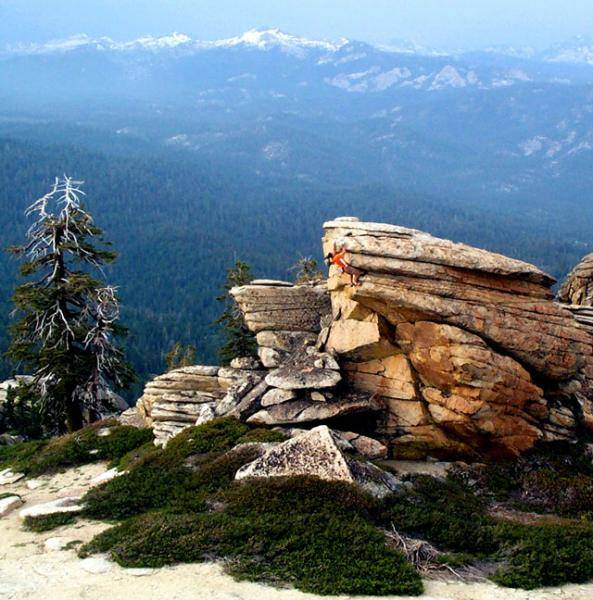 Bouldering at Shuteye Ridge