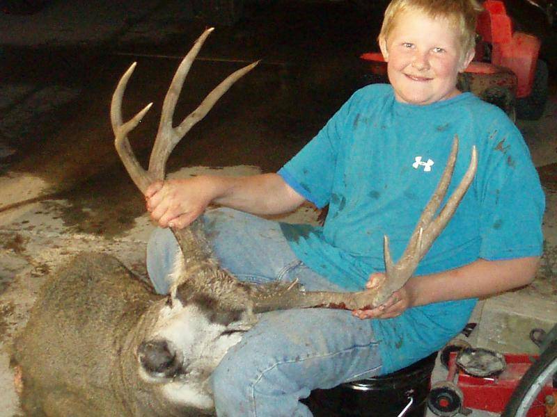 brody's first buck october 2009 ,ausome deer for his first one,beginers luck