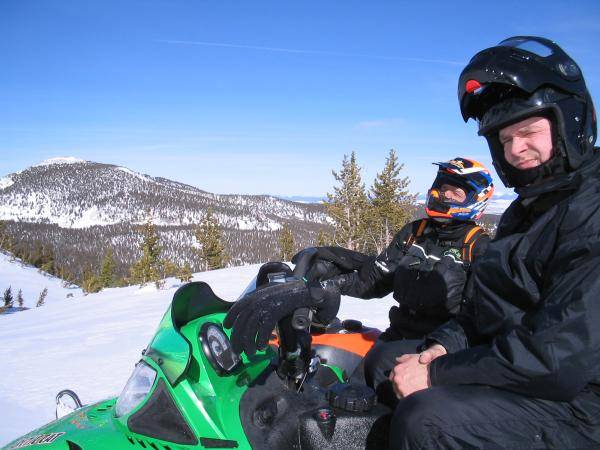 Brother &amp; Dad in overlooking beautiful scenery.