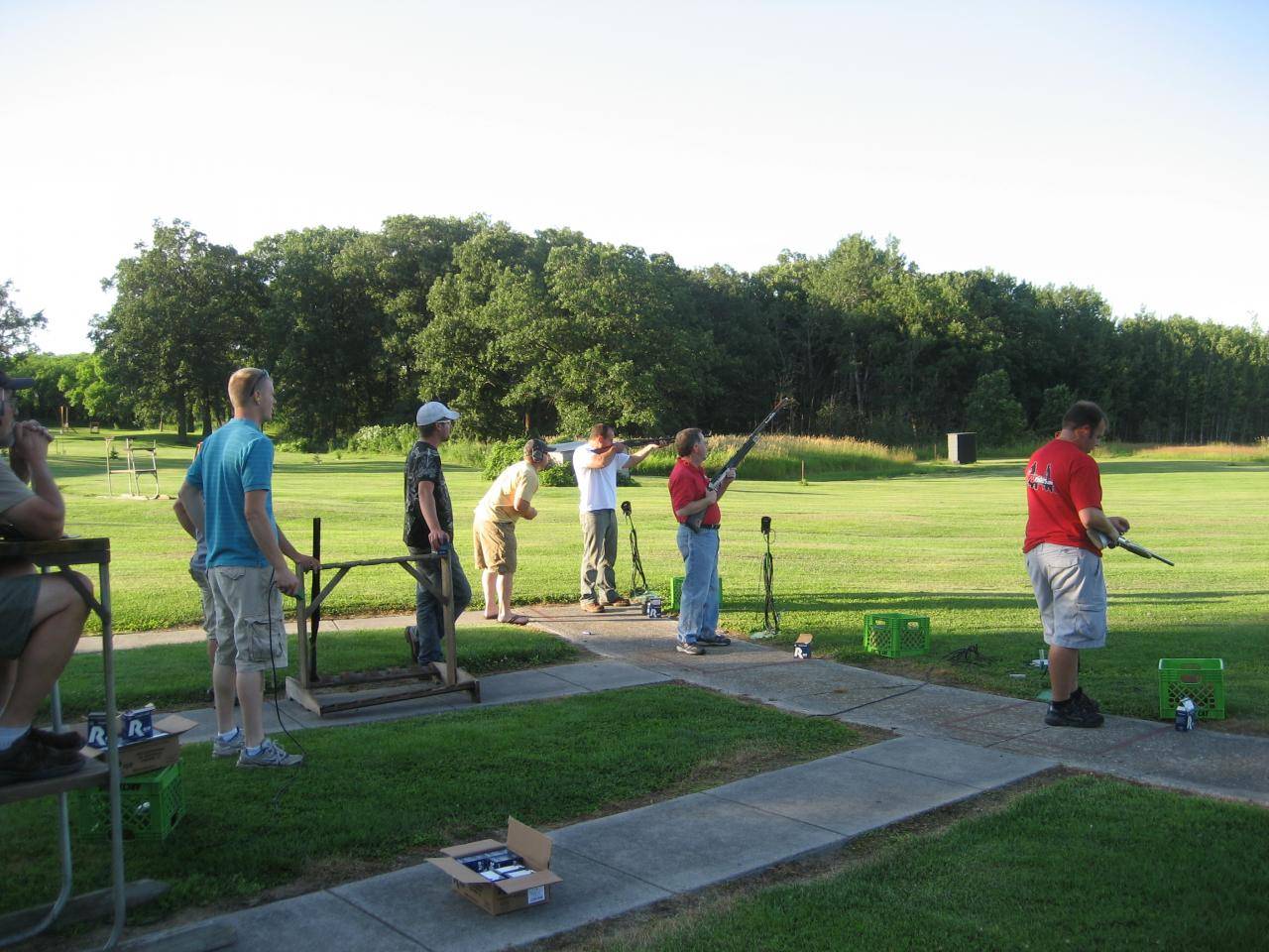 Cat hosted the snowmobile media to some trap shooting. Is it a good idea to trust these clowns with guns?