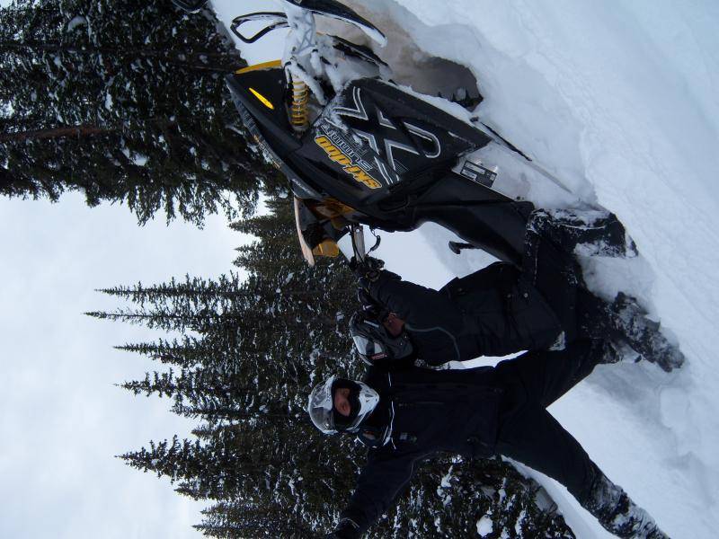 CC on his Skidoo