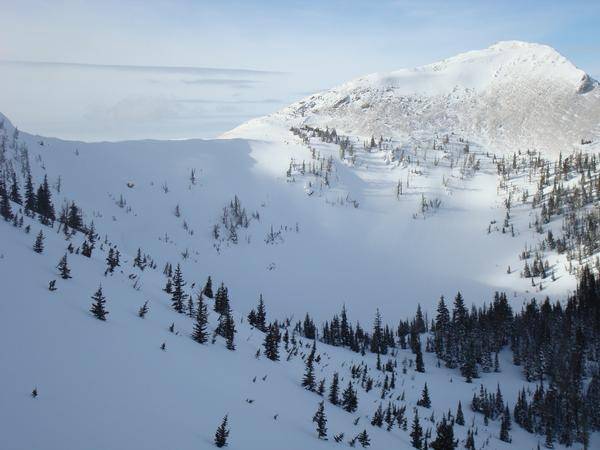 Crater bowl up waldron creek