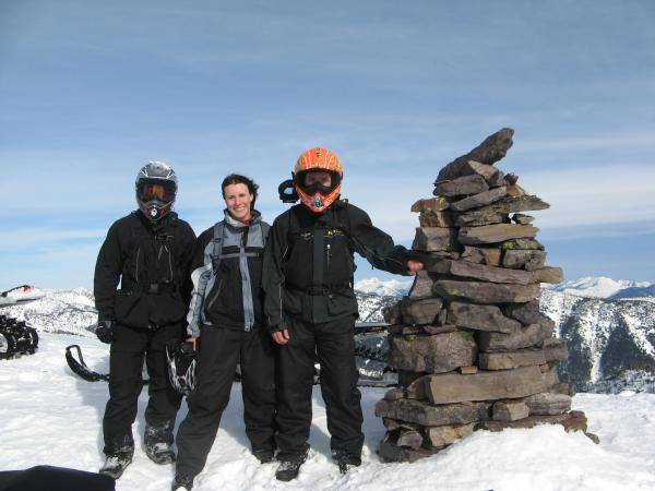 Dad, Cameron and I on the Sixmile Summit