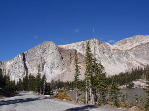 Diamond Peak and Mirror Lake. 9/27/08