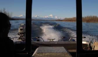 Exploring rivers in the summer and sleddin in the winter.