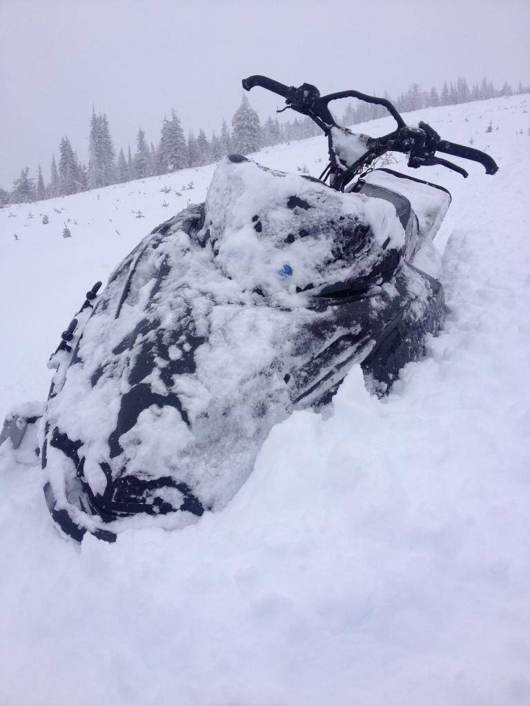 First pow day, good thing the sled ran like someone sh*t on top of the pistons.