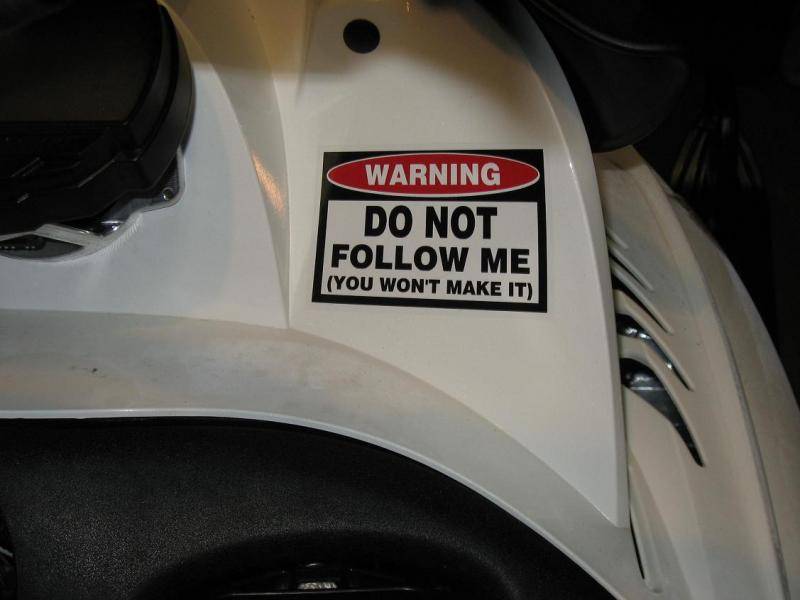 First safety decal