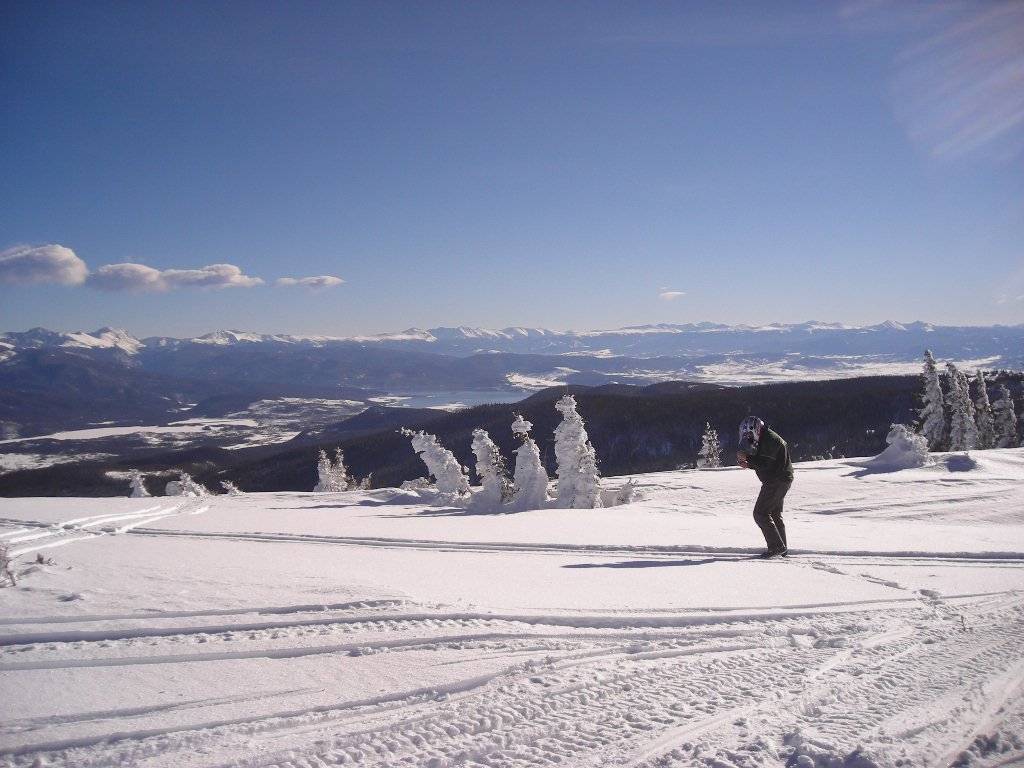 Grand Lake Christmas 2010 Riding friend John -- &quot;The Proffessor&quot; Taking some pics at the Top Of The World