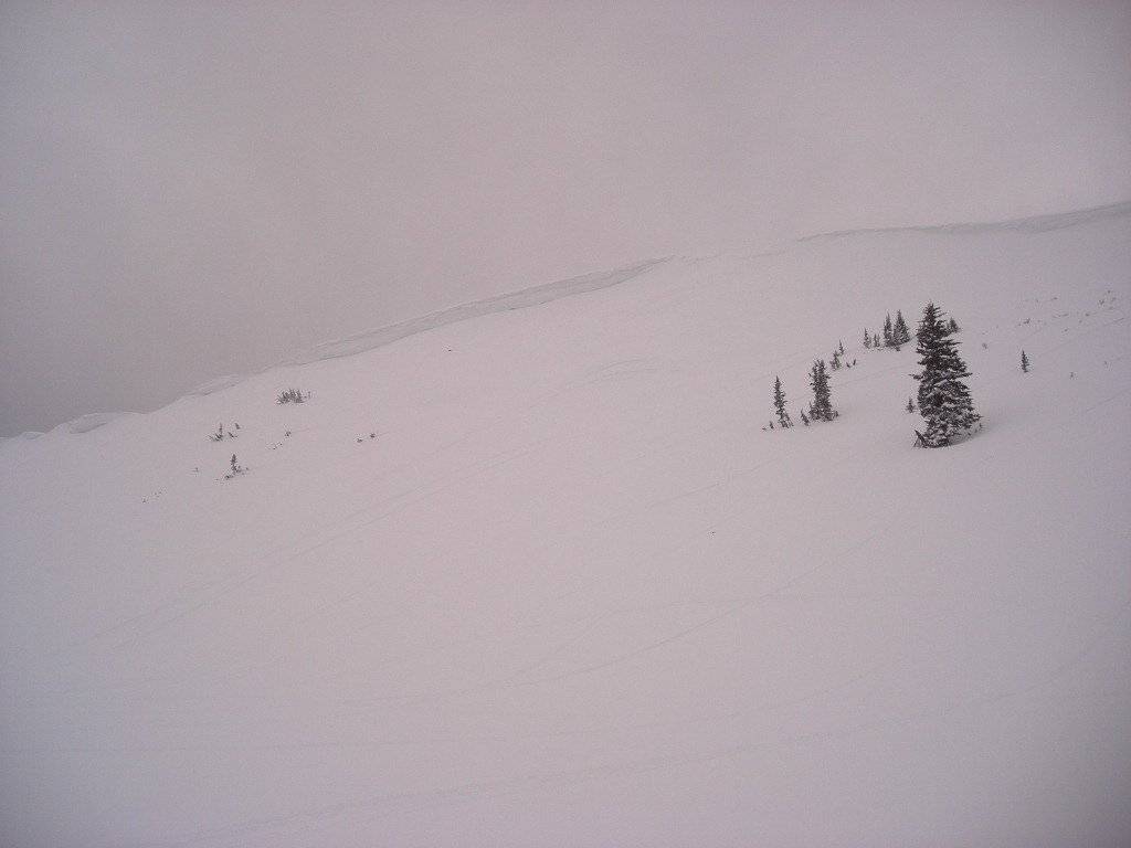 Grand Lake Christmas 2010 unstable cornice!!