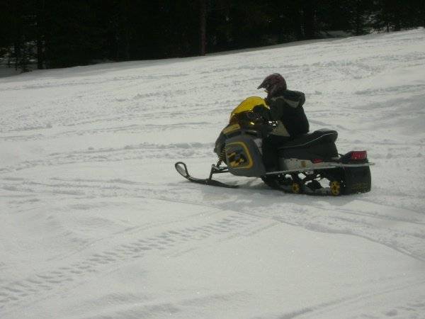 Grandson on his 06 300 Freestyle, spring of 09