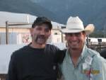 haybale and myself at chief joseph days.no wonder that guy can ride the crap out of his ski doo after watching him make a 88 point ride on a bucking b