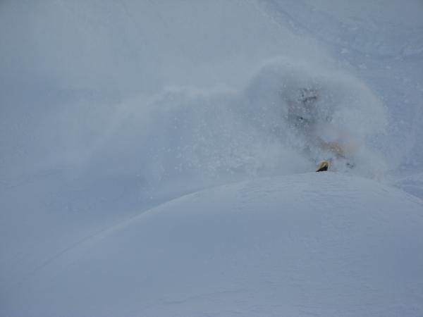 I'm playing in the pow!